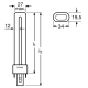 #OSRAM bright.compact. DULUX S 9W/840 G23