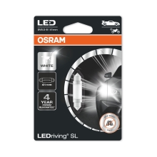 OSRAM car bulbs.LED C5W (41 mm) 6413DWP-01B 0.6W 12V SV8.5-8 blister-1pc