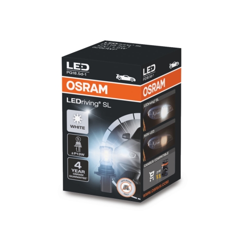 OSRAM car bulbs. LED P13W 828DWP 1.6W 12V PG18.5d-1