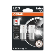 OSRAM car bulbs.LED P21/5W 7528DRP-02B 1.4W 12V BAY15d blister-2pcs