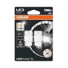 OSRAM car bulbs.LED WY21W 7504DYP-02B 1.3W 12V W3x16d blister-2 pcs