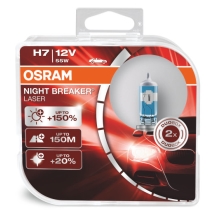 OSRAM car headlights. H7 NIGHT BREAKER LASER 64210NL 55W 12V PX26d HCBox-2pcs