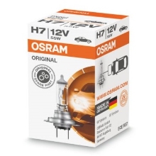 OSRAM car headlights. H7 ORIGINAL 64210 55W 12V PX26d