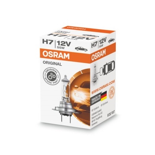 OSRAM car headlights. H7 ORIGINAL 64210 55W 12V PX26d