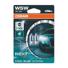 OSRAM car headlights. W5W COOL BLUE 2825CBN-02B 5W 12V W2.1x9.5D BL2