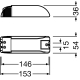 OSRAM electron transformer. HALOTRONIC HTI DALI 315/220-240DIM