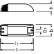 OSRAM electron transformer. HALOTRONIC HTI DALI 315/220-240DIM