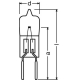 OSRAM halogen lamp. 64225 10W 6V G4 special