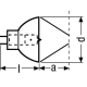 OSRAM halogen lamp. 64255 20W 8V GZX4 special