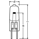 OSRAM halogen lamp. 64261 30W 12V G6.35 special