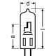 OSRAM halogen lamp. 64311 36W 6A G6.35 special