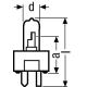 OSRAM halogen lamp. 64322 30W 6.6A GY9.5 special