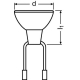 OSRAM halogen lamp. 64336 A 62W 6.6A