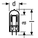 OSRAM halogen lamp. 64540 650W 240V GX6.3 special