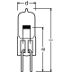 OSRAM halogen lamp. 64602 50W 12V G6.35 special