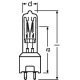 OSRAM halogen lamp. 64673 300W 240V GY9.5 special