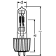 OSRAM halogen lamp. 93728 575W 230V G9.5 special