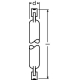 OSRAM halogen lamp. HALOLINE 64560 750W 230V R7s 185.7mm