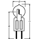 OSRAM halogen lamp. HALOSTAR 12V 64417 7W G4