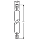 OSRAM incandescent halogen linear. HALOLINE 64740 1020W 240V R7s