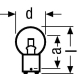 OSRAM lamps. on low voltage 8013 10W 12V BA15d