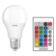 OSRAM LED bulb A60 9W/60W E27 2700K/RGBW 806lm Dim 25Y opal ;REM.