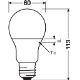 OSRAM LED bulb ANTIB. A60 8.5W/60W E27 2700K 806lm NonDim 25Y opal