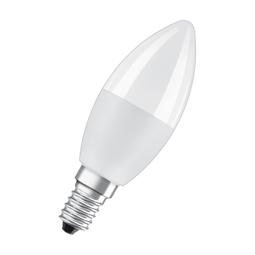 OSRAM LED candle B37 5.5W/40W E14 2700K/RGBW 470lm Dim 25Y opal;REM.