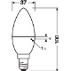 OSRAM LED candle VALUE B35 4.9W/40W E14 2700K 470lm NonDim 15Y opal 2-pack