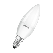 OSRAM LED candle VALUE B35 4.9W/40W E14 2700K 470lm NonDim 15Y opal 3-pack