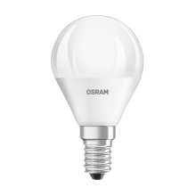 OSRAM LED chandelier VALUE P45 4.9W/40W E14 2700K 470lm NonDim 15Y opal 3-pack