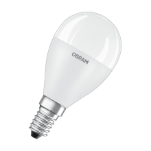 OSRAM LED chandelier VALUE P45 7W/60W E14 2700K 806lm NonDim 15Y opal 3-pack