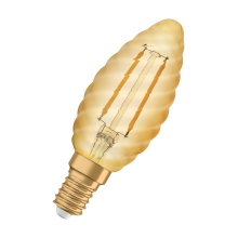 OSRAM LED filam.candle Vintage .1906 B35 1.5W/12W E14 2400K 120lm NonDim 15Y