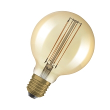 OSRAM LED filam.globe 1906.straight G95 5.8W/40W E27 2200K 470lm Dim 15Y; gold