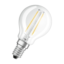 OSRAM LED filament lamps PARATHOM P45 3W/25W E14 2700K 250lm NonDim 15Y