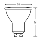 OSRAM LED reflector VALUE PAR16 2.8W/25W GU10 2700K 230lm/120° NonDim 15Y