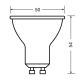 OSRAM LED reflector VALUE PAR16 2.8W/25W GU10 2700K 230lm/60° NonDim 15Y