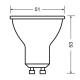 OSRAM LED reflector VALUE PAR16 3.2W/35W GU10 2700K 230lm/36° NonDim 15Y