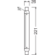 OSRAM STAR linear. 4W/32W S15s 2700K 350lm NonDim 15Y 221mm