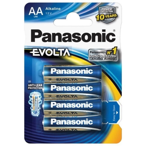 PANASONIC battery alkaline EVOLTA AA/LR6 ;BL4