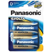 PANASONIC battery alkaline EVOLTA D/LR20 ;BL2