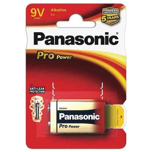 PANASONIC battery alkaline PRO.POWER 9V/6LR61 ;BL1