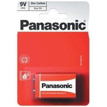 PANASONIC zinc-carbon batteries. ZINC.CARBON 9V/6F22 ;BL1