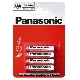 PANASONIC zinc-carbon batteries. ZINC.CARBON AAA/R03 ;BL4