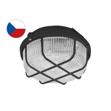 PANLUX ceiling light. CIRCLE 1x100W E27 IP44 grid; black