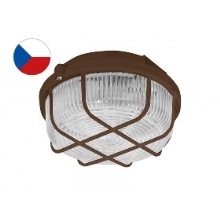 PANLUX ceiling light. CIRCLE 1x100W E27 IP44 grid; brown