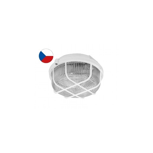 PANLUX ceiling light. CIRCLE 1x100W E27 IP44 grid; white