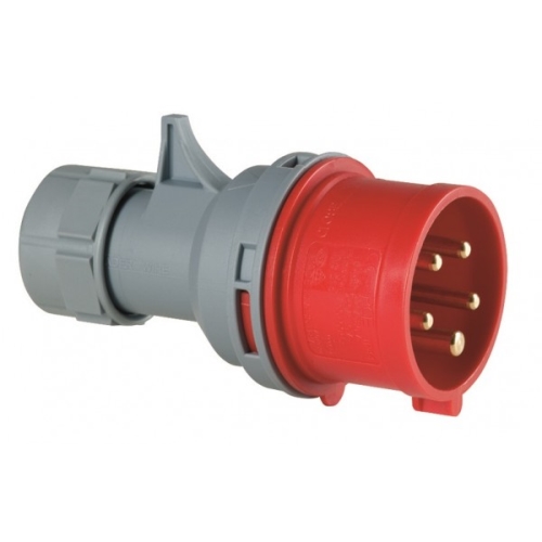 PCE plug 16A 5-pole. 400V screwless. IP44