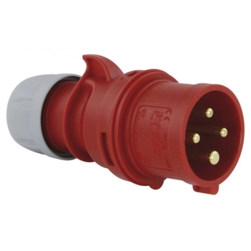 PCE plug. multi-pole 16A 4-pole 400V IP44