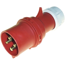 PCE plug. multi-pole 32A 4-pole 400V IP44